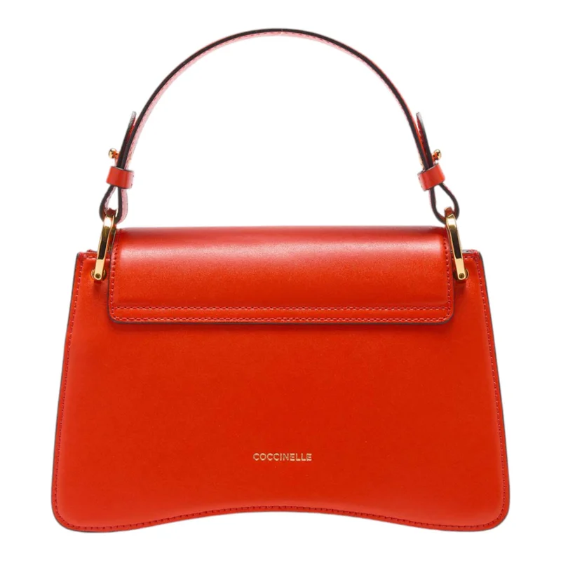 COCCINELLE Red C-Me Calf Top Handle Bag Small for Women | Best Price UAE